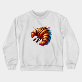 Croissant Choco French Butter Art Yummy Kawaii Crewneck Sweatshirt